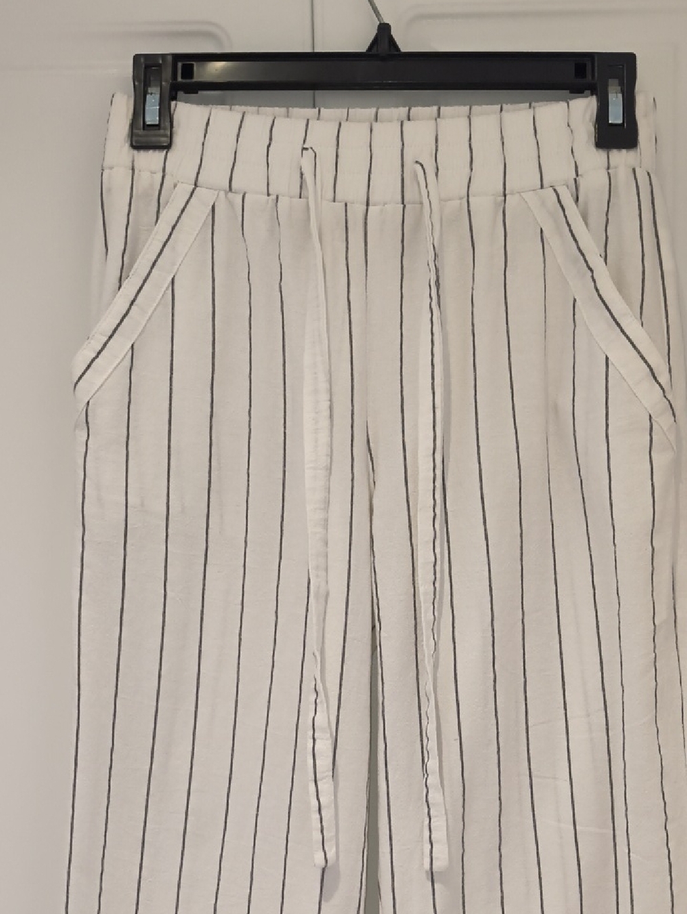 Striped Casual Cool Cotton Pants With Thin Pinstripes